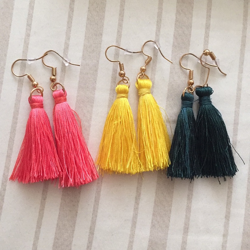 Tassel Earrings (3 piece set)